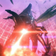 A screenshot from Mass Effect: Legendary Edition depicting a spaceship (possibly the SSV Normandy) blasting off into space.